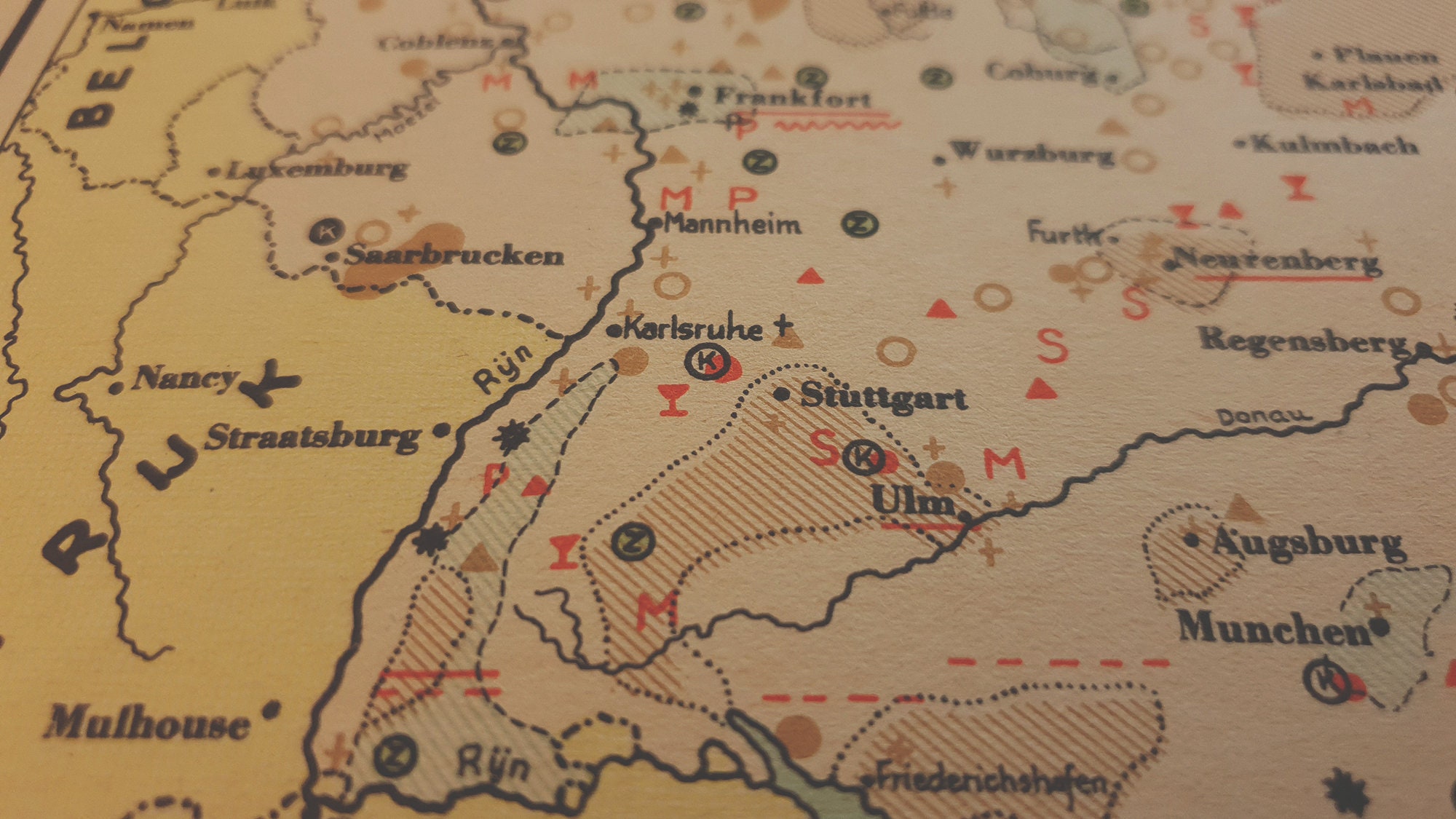 1941 Vintage Map of Germany