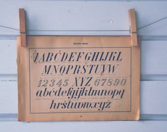 1949 Vintage Font Illustration