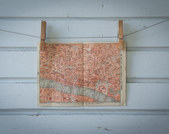 1899 Vintage Map of London