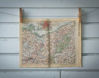 1936 Vintage Pomerania Map