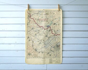 1951 Vintage East Serbia & West Romania Map