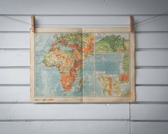 1952 Vintage Map of Africa