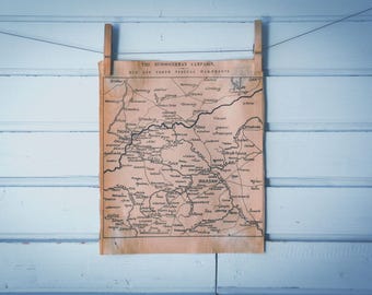 1915 Vintage Central Poland Map