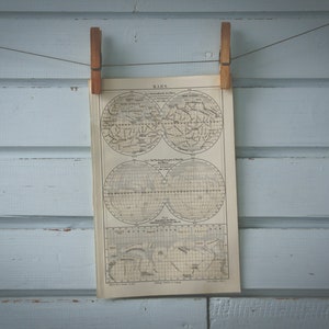 1907 Vintage Karte des Mars