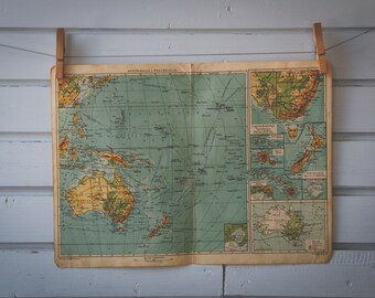 1920s Vintage Oceania Map