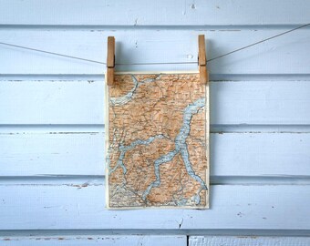 1931 Vintage Lake Como Map