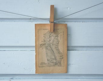 1925 Vintage Cauterets Map
