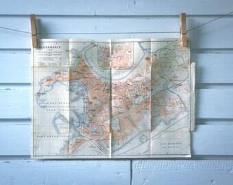 1913 Vintage Alexandria Map