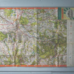 1970s Vintage Dresden & Surroundings Map
