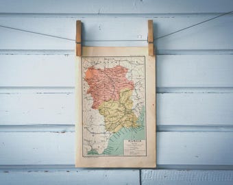 1937 Vintage Murcia Map
