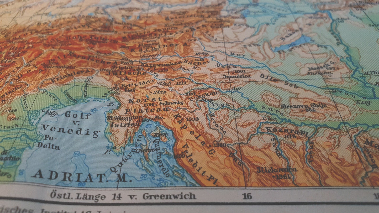 1936 Vintage Central Europe Map | Etsy
