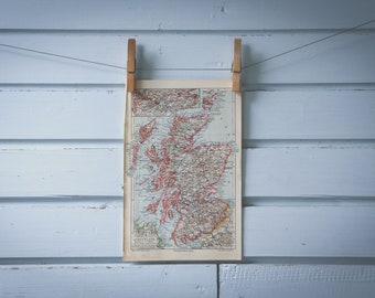 1907 Vintage Map of Scotland