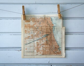 1905 Vintage Chicago Map