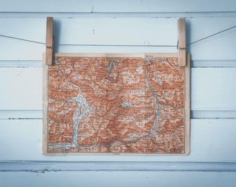 1903 Vintage Berchtesgaden Alps Map