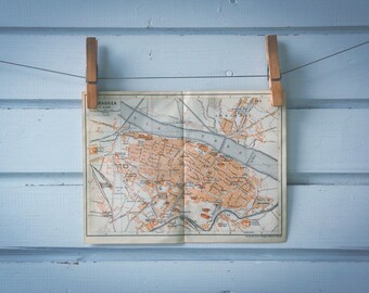 1920 Vintage Zaragoza Map