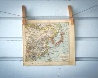1929 Vintage Map of East Asia