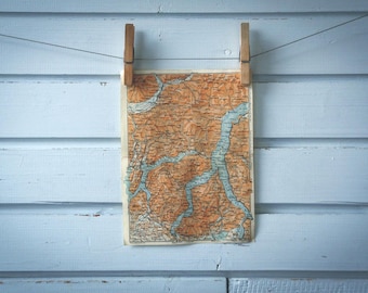 1926 Vintage Lake Como Map