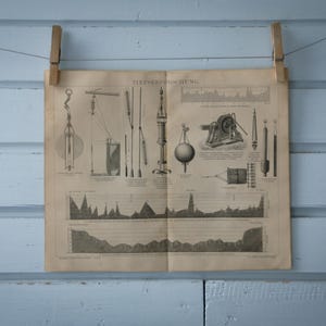 1887 Vintage Deep Sea Exploration Lithograph Illustration