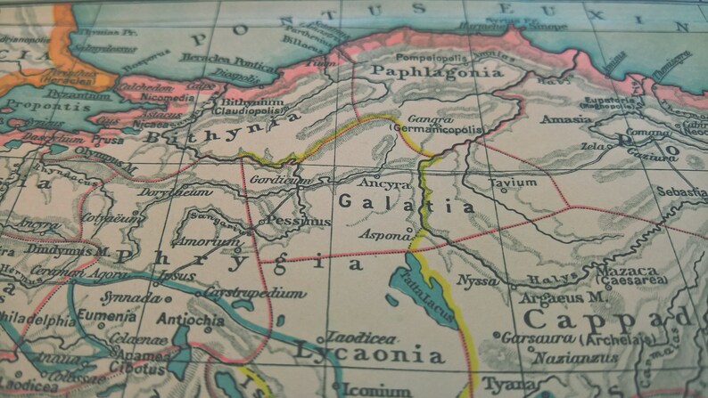 1908 Vintage Karte von Kleinasien in der klassischen Antike | Etsy