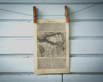 1907 Vintage Map of Syracuse