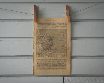 1907 Vintage Rio de Janeiro Map