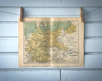 1937 Vintage Germany Map