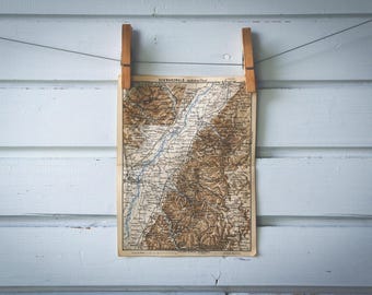 1876 Vintage North Black Forest Map