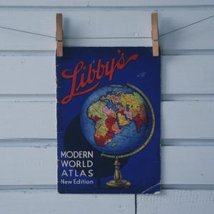 1930s Vintage Atlas Cover