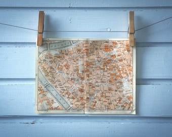 1926 Vintage Map of Rome