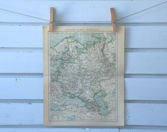 1894 Vintage Map of the Russia