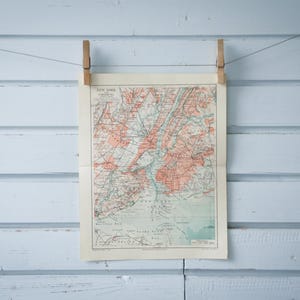 Vintage New Yorkse kaart uit 1907