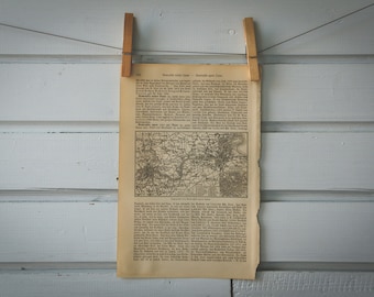 1907 Vintage Newcastle Map