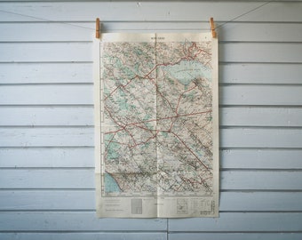 1959 Vintage Ravni Kotari Map