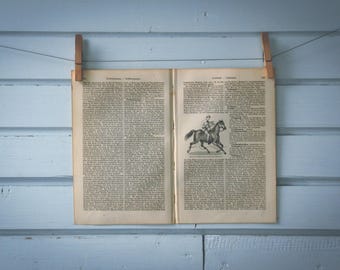 1897 Vintage Chronophotography Lithograph Illustration