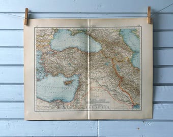 1901 Vintage Map of Turkey