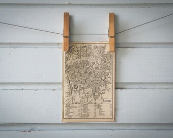 1876 Vintage Darmstadt Map
