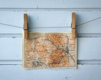 1905 Vintage Pike's Peak Map