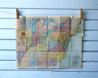 1905 Vintage East USA Map