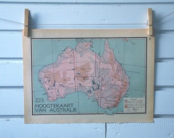 1941 Vintage Australia Map