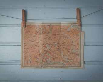 1902 Vintage Moscow Map