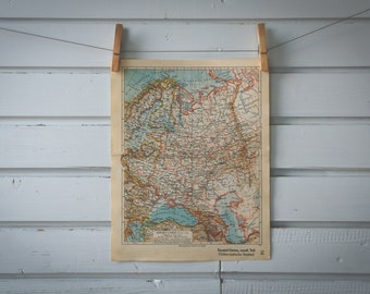 1936 Vintage East Europe Map