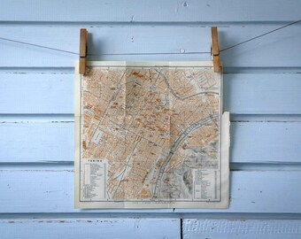 1931 Vintage Turin Map