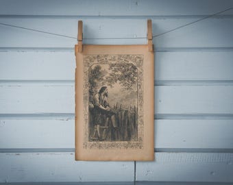 1900s Vintage Robinson Crusoe Illustration