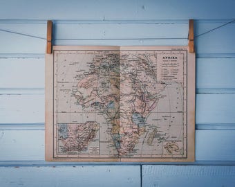 1897 Vintage Map of Africa