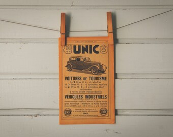 1936 Vintage Unic Limousine Advertisement Illustration
