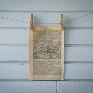1887 Vintage Rotterdam Map