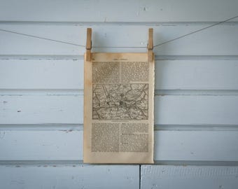 1887 Vintage Rotterdam Map