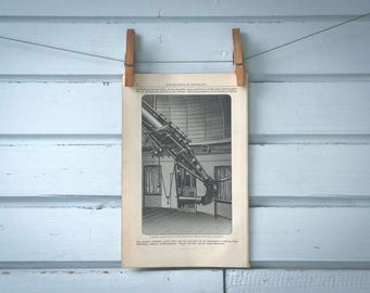 1907 Vintage Spectrograph Lithograph Illustration