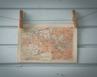 1907 Vintage Charlottenburg Map
