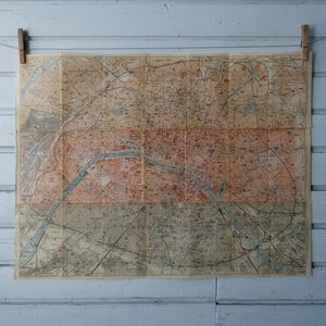 Rare find* 1909 Vintage Map of Paris